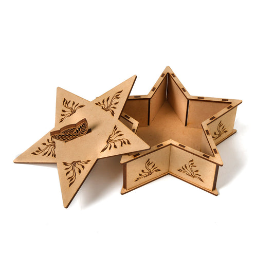 Star Wooden Gifting Box | Unique Gift for Any Occasion - The Etch Wood