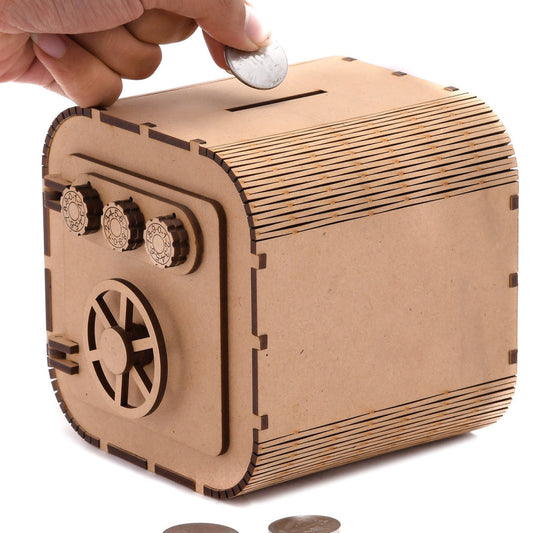 Wooden Locker-Shaped Piggy Bank - The Etch Wood