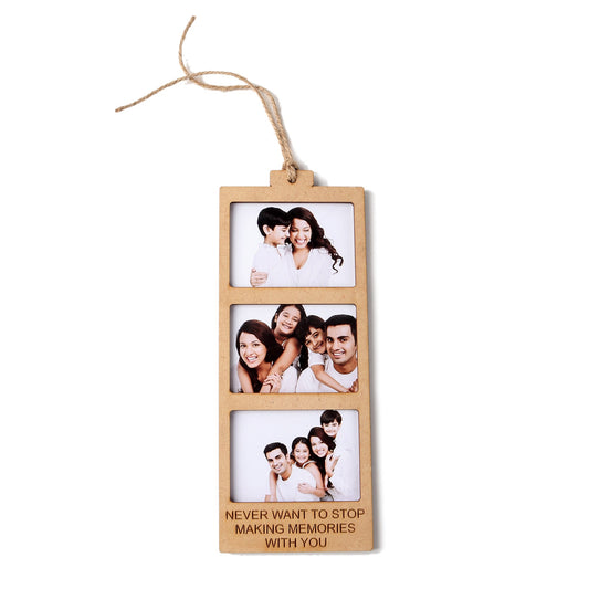 Never Want To Stop Making Memories With You | Custom Wooden Photo Frame | Unique Gift - The Etch Wood