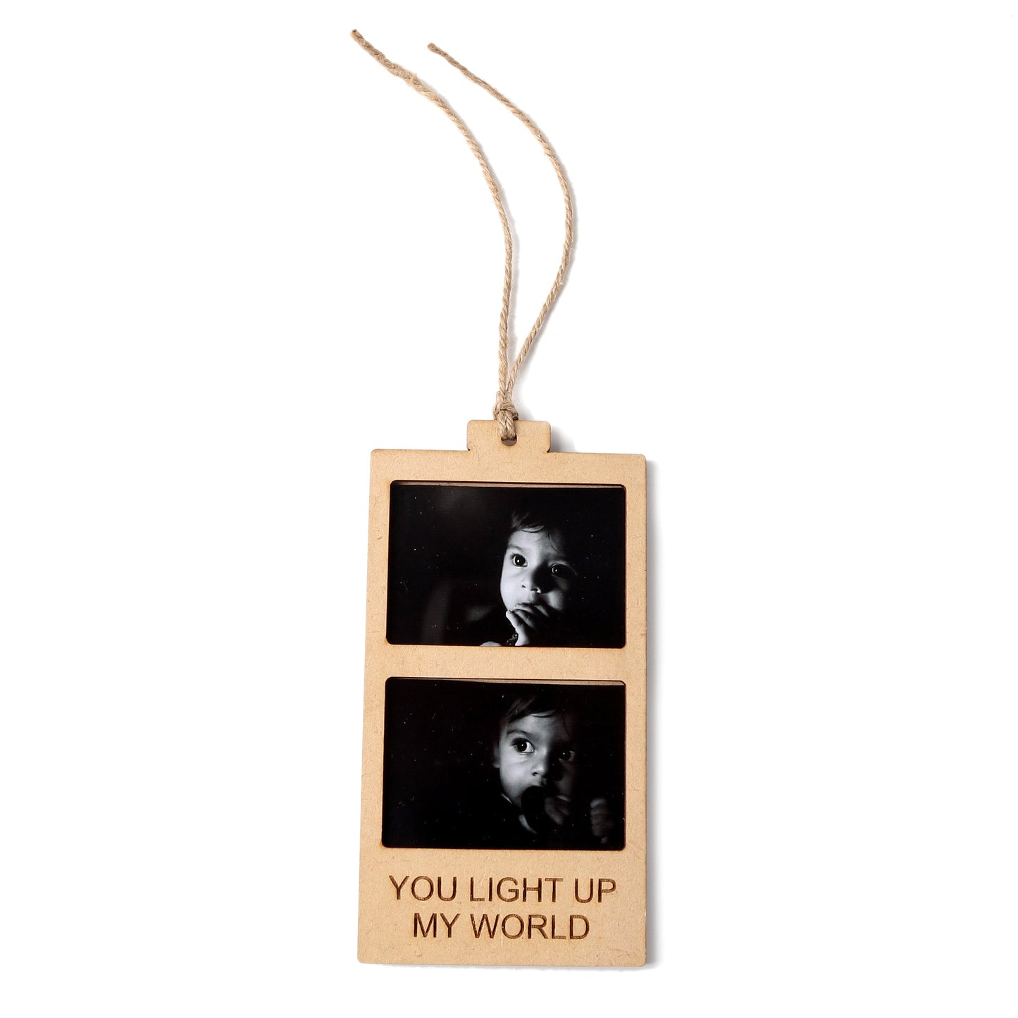 You Light Up My World Custom Wooden Photo Frame | Personalised Gift & Keepsake - The Etch Wood